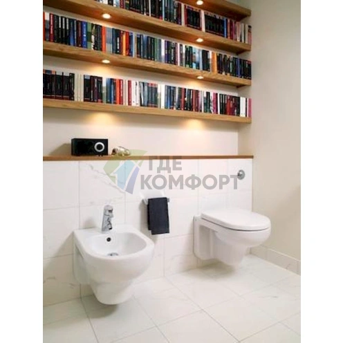 Подвесной унитаз Gustavsberg ARTic 4330 с системой микролифт - фото 4