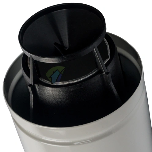 Конечный участок дымохода Stout DN60/100 830 мм для горизонтального прохода через стену SCA-6010-000830 - фото 2