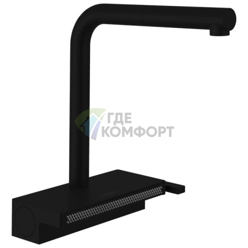 Кухонный смеситель Hansgrohe Aquno Select M81 с вытяжным душем и каскадным режимом (73830670) - фото 1