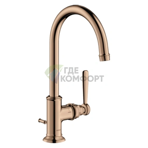 Стильный однорычажный смеситель для раковины AX Montreux 210 с хромом (16517300) - фото 1