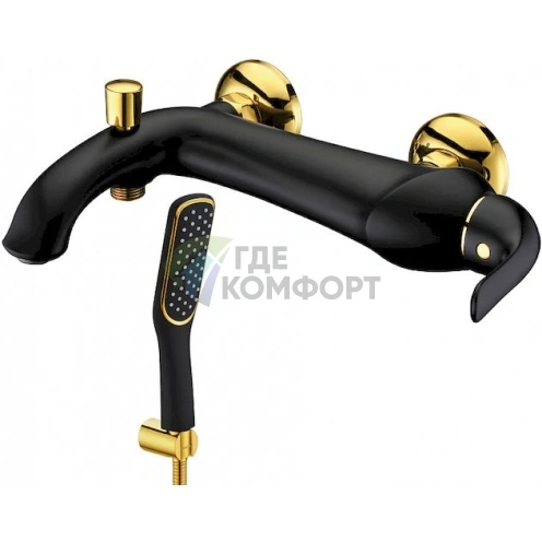 Смеситель для ванны с душем Lemark Swan LM5402BG - фото 1