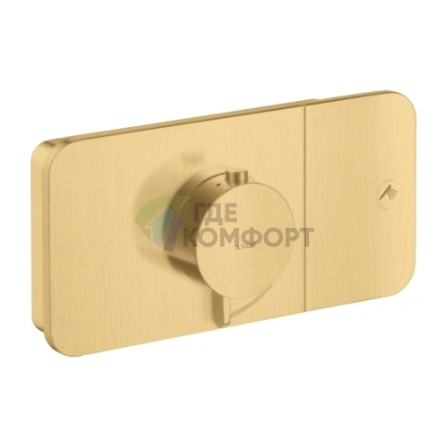 Термостатический смеситель для душа AXOR ONE в элегантном шлифованном золоте (45711250) - фото 1