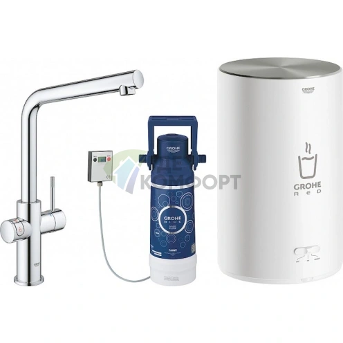 Смеситель Grohe Red II Duo для кухни с системой мгновенного нагрева воды - фото 1