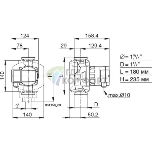 Циркуляционный насос Biral AX 13-1 - фото 4