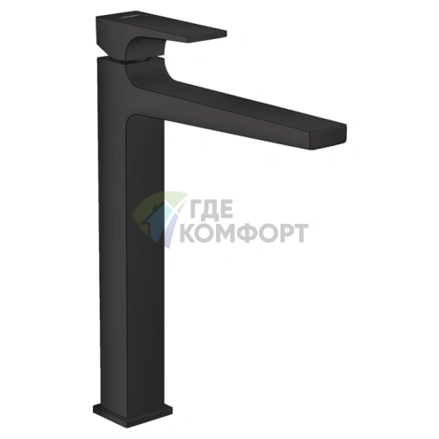 Смеситель для раковины Hansgrohe Metropol 260, черный матовый, на 1 отверстие (32512670) - фото 1