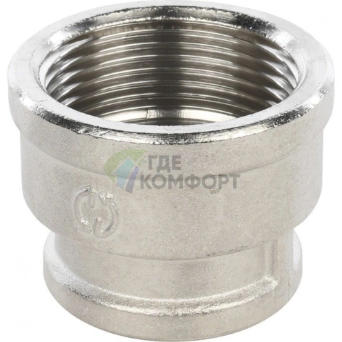 Муфта STOUT ВВ 1 1/4 x 1 никелированная - фото 2