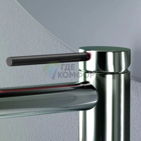 Накладка на ручку смесителя GATTONI CIRCLE TWO для раковины и биде в цвете Nero Opaco (9198/91NO) - фото 1