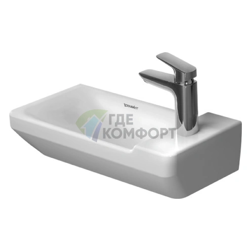 Раковина Duravit P3 Comforts для рук без перелива с 1 отв под смеситель 500x260мм Цвет Белый - фото 1