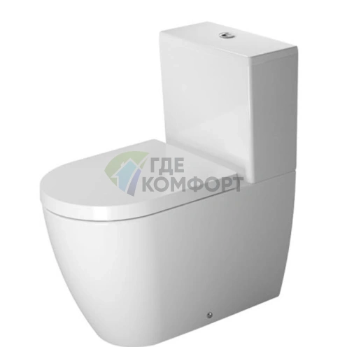 Бачок унитаза Duravit ME by Starck с двойным смывом, хром, нижнее подключение слева (938100085) - фото 1