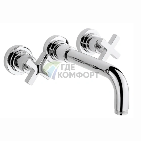 Смеситель для раковины Nicolazzi M.Croce настенный на 3 отверстия хром (2207CR27) - фото 1