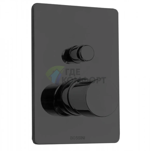 Смеситель для душа Bossini Oki встраиваемый, черный матовый (Z00006.073) - фото 1
