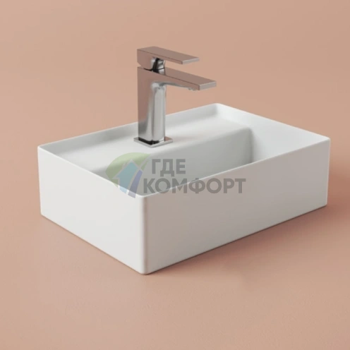 Раковина накладная Artceram Scalino 38×27 см белая (SCL005 01 00) - фото 1