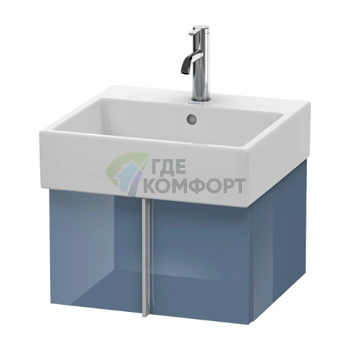 Тумба с раковиной Duravit Vero Air 298x484x431 мм, 1 выдвижной ящик, цвет голубой камень глянцевый (VA612404747) - фото 1