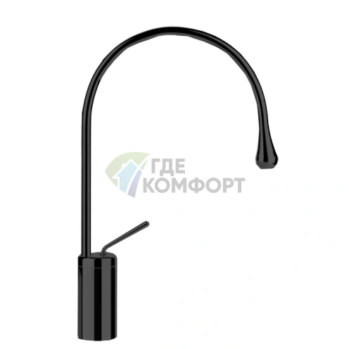 Смеситель для раковины Gessi Goccia высокий, черный (33806#299) - фото 1