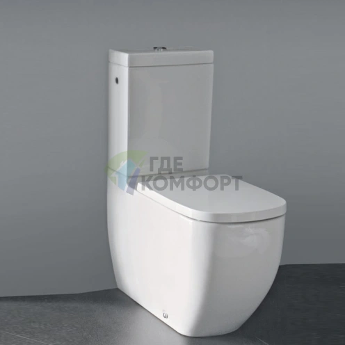 LAUFEN Palomba Бачок для моноблока с механизмом слива и задним подводом воды, белый (8.2880.1.000.871.1) - фото 1