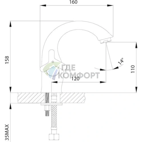 Стильный и надежный смеситель Rossinka RS40-61 для вашей раковины - фото 3
