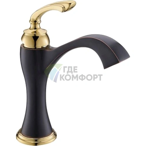 Смеситель для раковины Timo Unari 7501/04F черный антик - фото 1