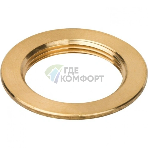 Контргайка STOUT с упором 1 1/2 латунная - фото 5