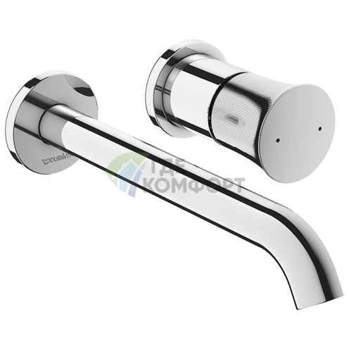 Смеситель для раковины Duravit White Tulip встраиваемый, хром, излив 225 мм (WT1070004010) - фото 1