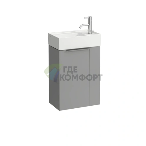 Тумба под раковину Laufen Kartell 815334, 445×275×615 мм, серая матовая (4.0751.2.033.634.1) - фото 1