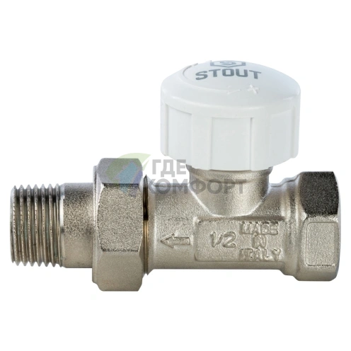 Клапан термостатический STOUT прямой 1/2 SVT 0001 000015 - фото 3