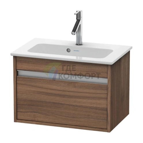 База под раковину Duravit Ketho с выдвижным ящиком 410x600x385, цвет натуральный орех (KT642207979) - фото 1