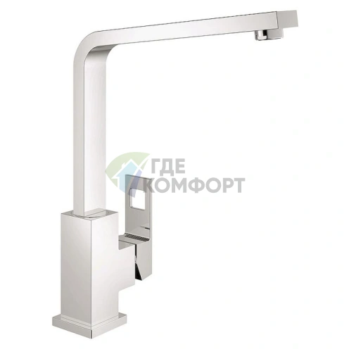 Смеситель Grohe Eurocube 31255000 для кухни однорычажный с хромированным покрытием - фото 1