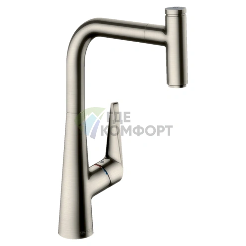 Кухонный смеситель Hansgrohe Talis Select M51 с выдвижным изливом (72826800) - фото 1