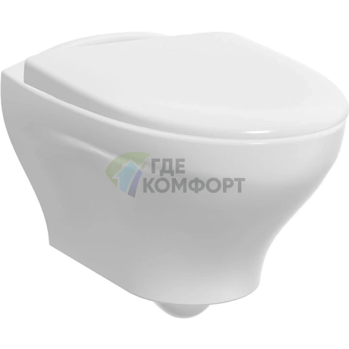 Подвесной унитаз Gustavsberg Estetic Hygienic Flush белый - фото 1