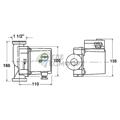 Циркуляционный насос Vortex BW 401 V 3/4i - фото 3
