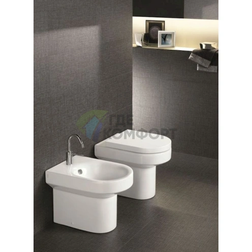 Приставной унизат Hatria Daytime: компактный и стильный напольный унитаз - фото 5