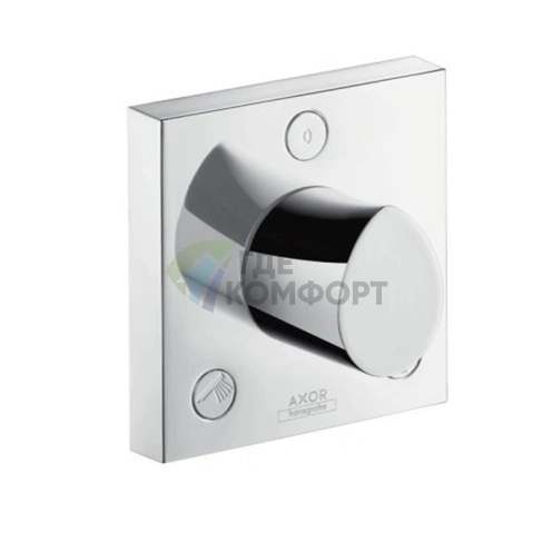 Встраиваемый запорно-переключающий вентиль AX Starck Organic Trio/Quattro, хром (12731000) - фото 1