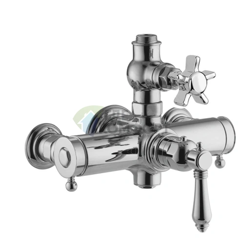 Термостатический смеситель Nicolazzi с верхним подключением 3/4 в хроме (4917CR18) - фото 1