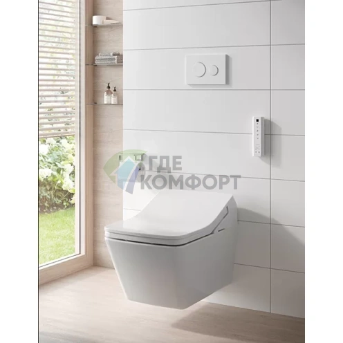 Подвесной унитаз TOTO SP CW522EY с интеллектуальным сиденьем Washlet SX и полной комплектацией - фото 2