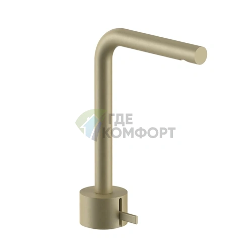 Смеситель для раковины Fantini AF/21 с покрытием Matt British Gold PVD (27 P6 A506WF) - фото 1