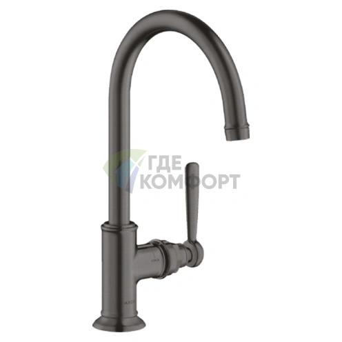 Смеситель для раковины AX Montreux 210, шлифованный черный хром (16518340) - фото 1