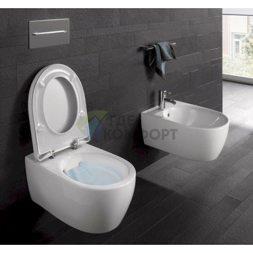 Подвесной унитаз Keramag 4U 203460 безободковый - фото 2