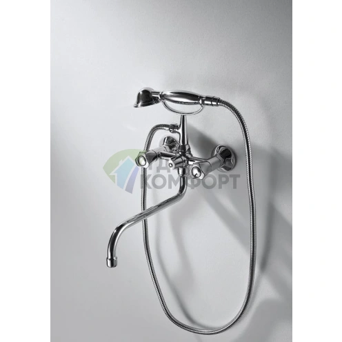 Смеситель Bravat Duo универсальный для кухни (7F6133186CP-LB-RUS) - фото 2