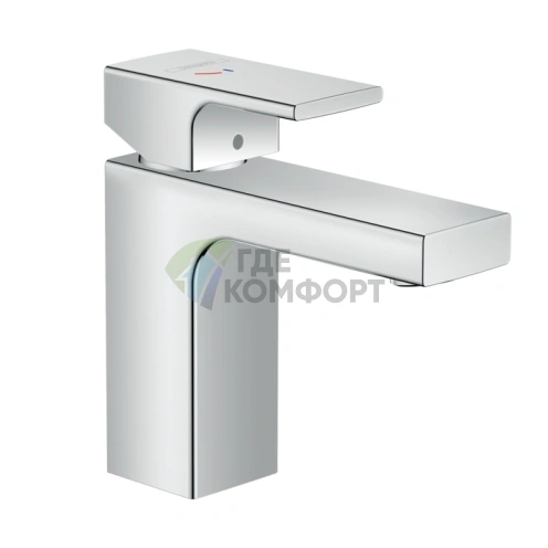 Смеситель для раковины Hansgrohe Vernis Shape CoolStart однорычажный с донным клапаном, хром (71594000) - фото 1