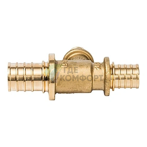 Stout Тройник переходной 25x16x20 для труб из сшитого полиэтилена аксиальный - фото 3