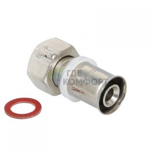 Соединитель пресс с накидной гайкой 32х1 1/4 Valtec - фото 1