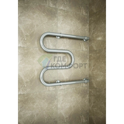 Полотенцесушитель Terminus М-образный с полкой 32 ПС 60x60 - фото 3