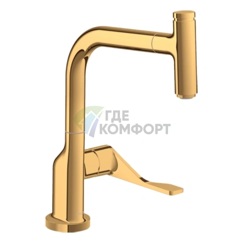 Смеситель для кухни AX Citterio Select в полированном золоте (39861990) - фото 1