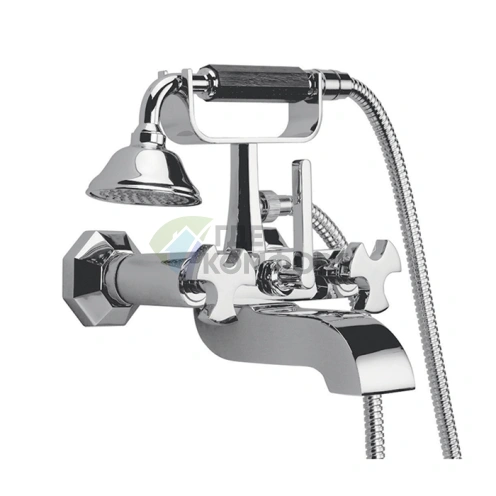 Настенный смеситель для ванны с душевым комплектом SIMAS EIFFEL, хром (EIBVI cr) - фото 1