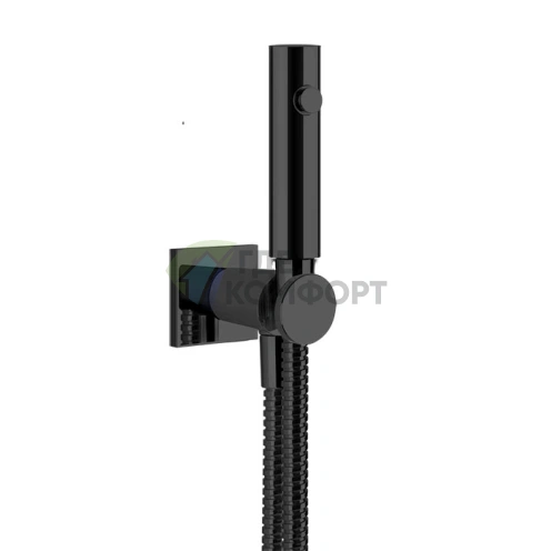 Гигиенический душ GESSI Rilievo настенный 1/2, цвет nero XL (59151#299) - фото 1