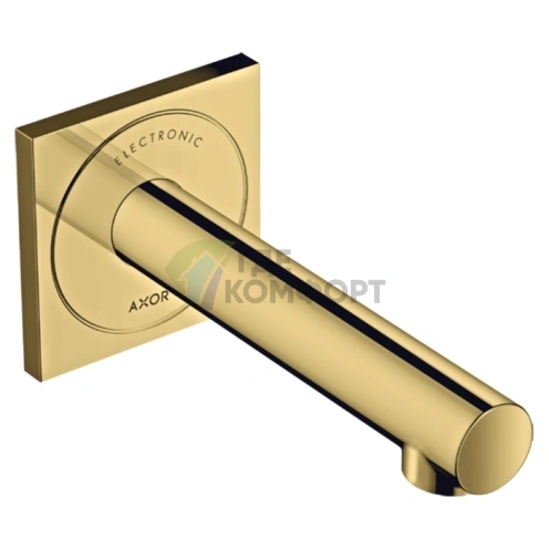 Электрический смеситель AX Uno для раковины настенный в полированном золоте (45110990) - фото 1