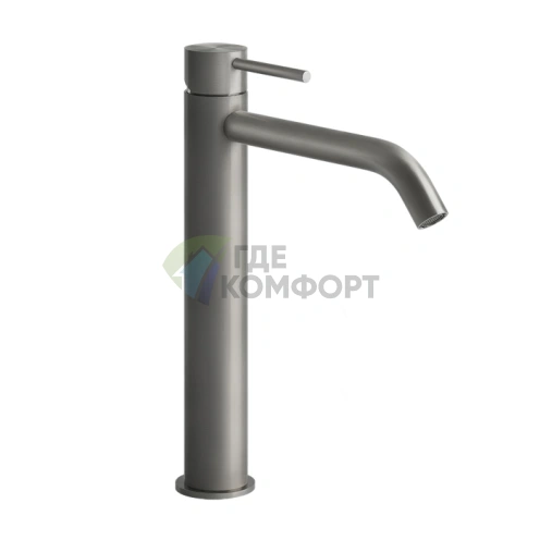 Смеситель для раковины GESSI 316 Steel Brushed с высоким изливом (54006#239) - фото 1