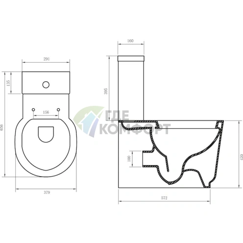 Компактный подвесной унитаз BelBagno Sabrina - фото 6