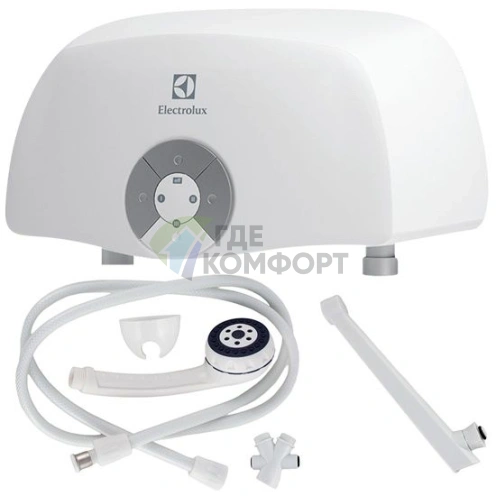 Водонагреватель проточный Electrolux SMARTFIX 2.0 TS 6-5 кВт для душа/с краном - фото 1