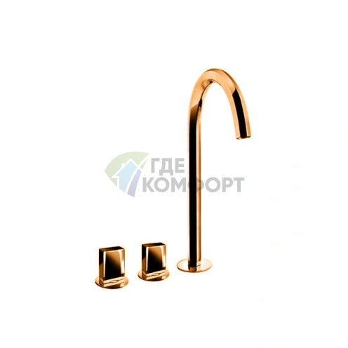 Смеситель для раковины Fantini Venezia с изливом 175 мм в цвете Matt Copper PVD (29 P9 N405SW) - фото 1